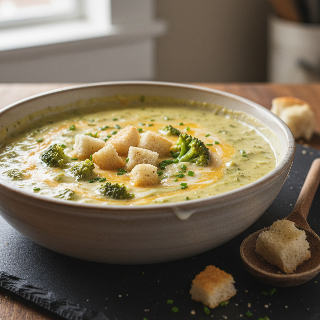 Soupe de brocoli et fromage