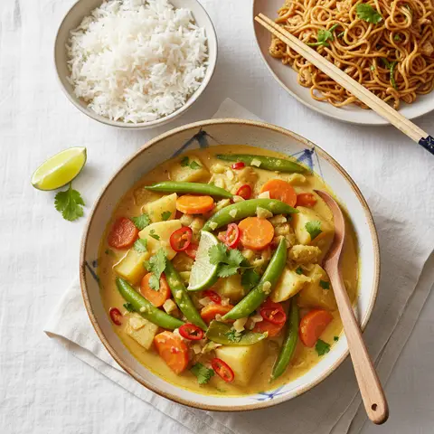 Einfaches asiatisches Gemüse-Curry