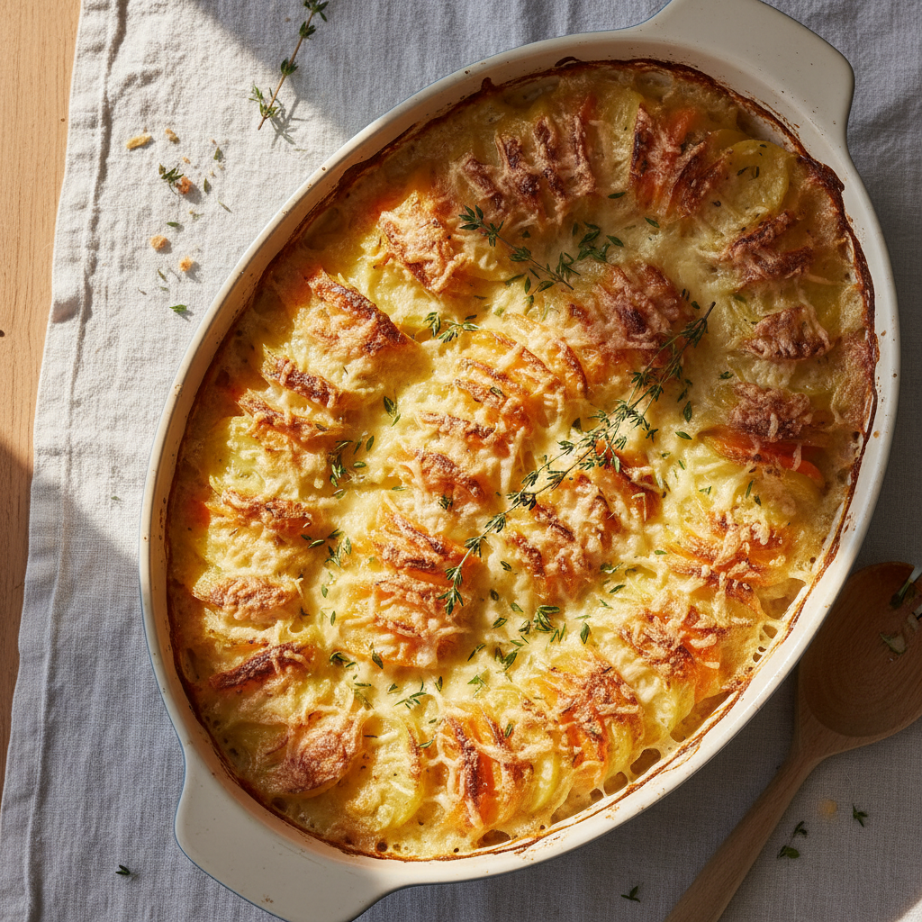 Gratin de Pommes de Terre et Carottes