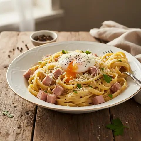 Vegetarische Spaghetti Carbonara