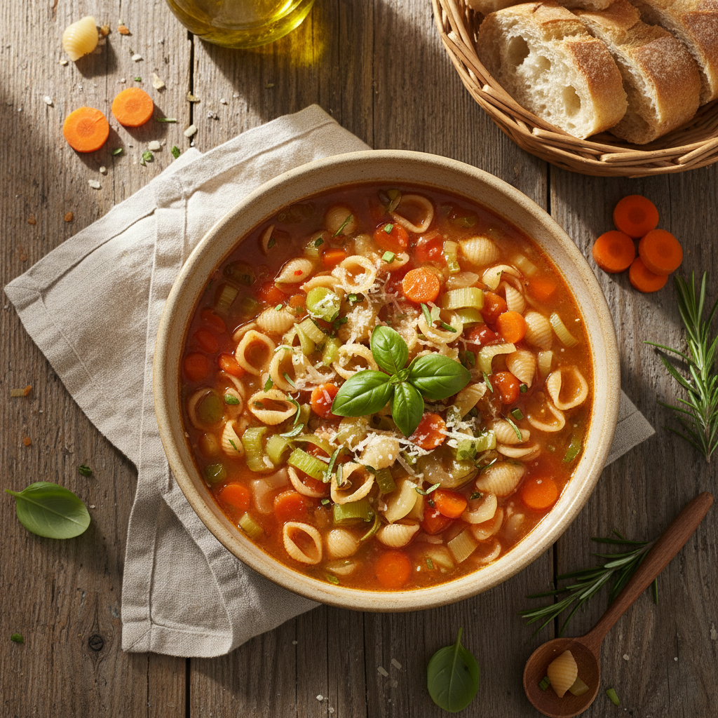 Soupe Minestrone aux Légumes