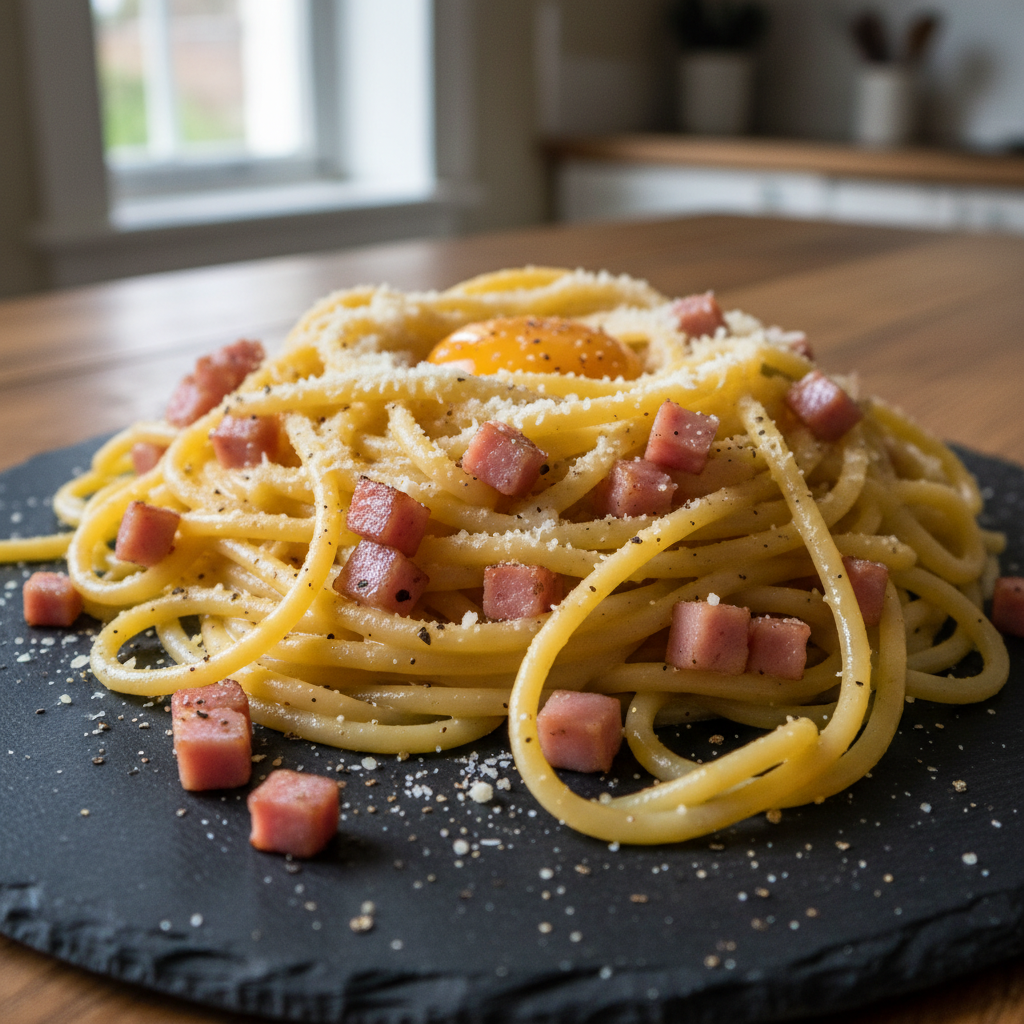 Pâtes Carbonara Simplifiée