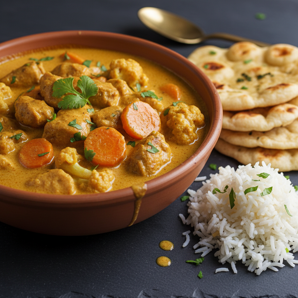 Curry de Poulet Crémeux aux Légumes