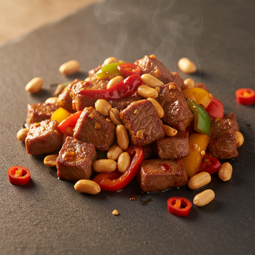 Kung Pao Bœuf aux Cacahuètes