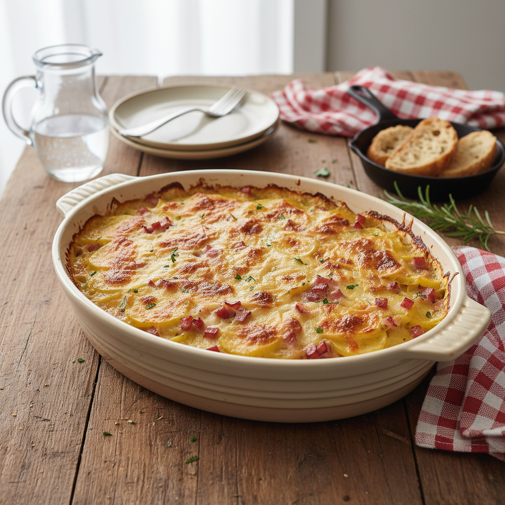 Gratin de Pommes de Terre et Jambon