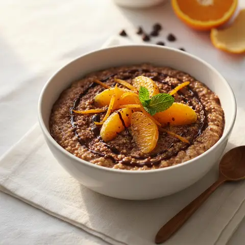 Quinoa mit Schokolade und Orange - Genuss-Porridge