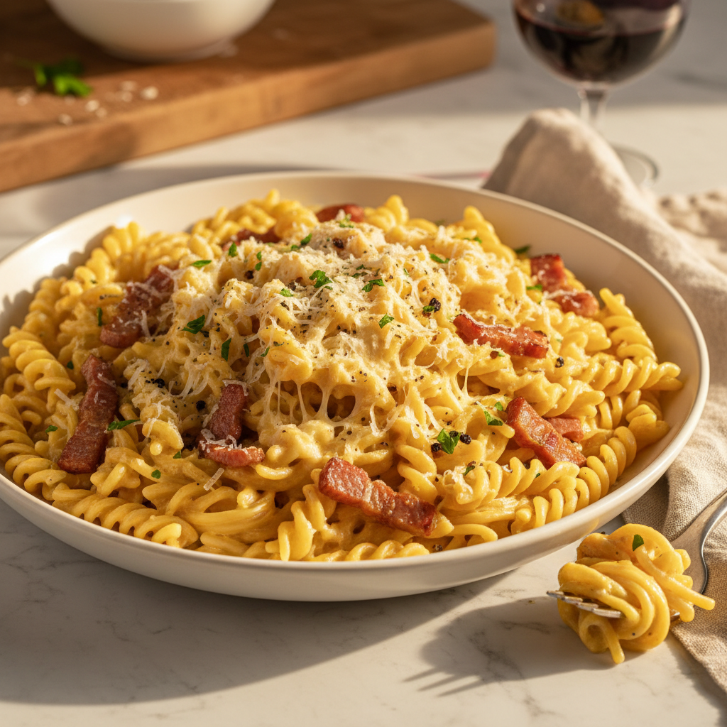 Pâtes à la Carbonara Gourmande