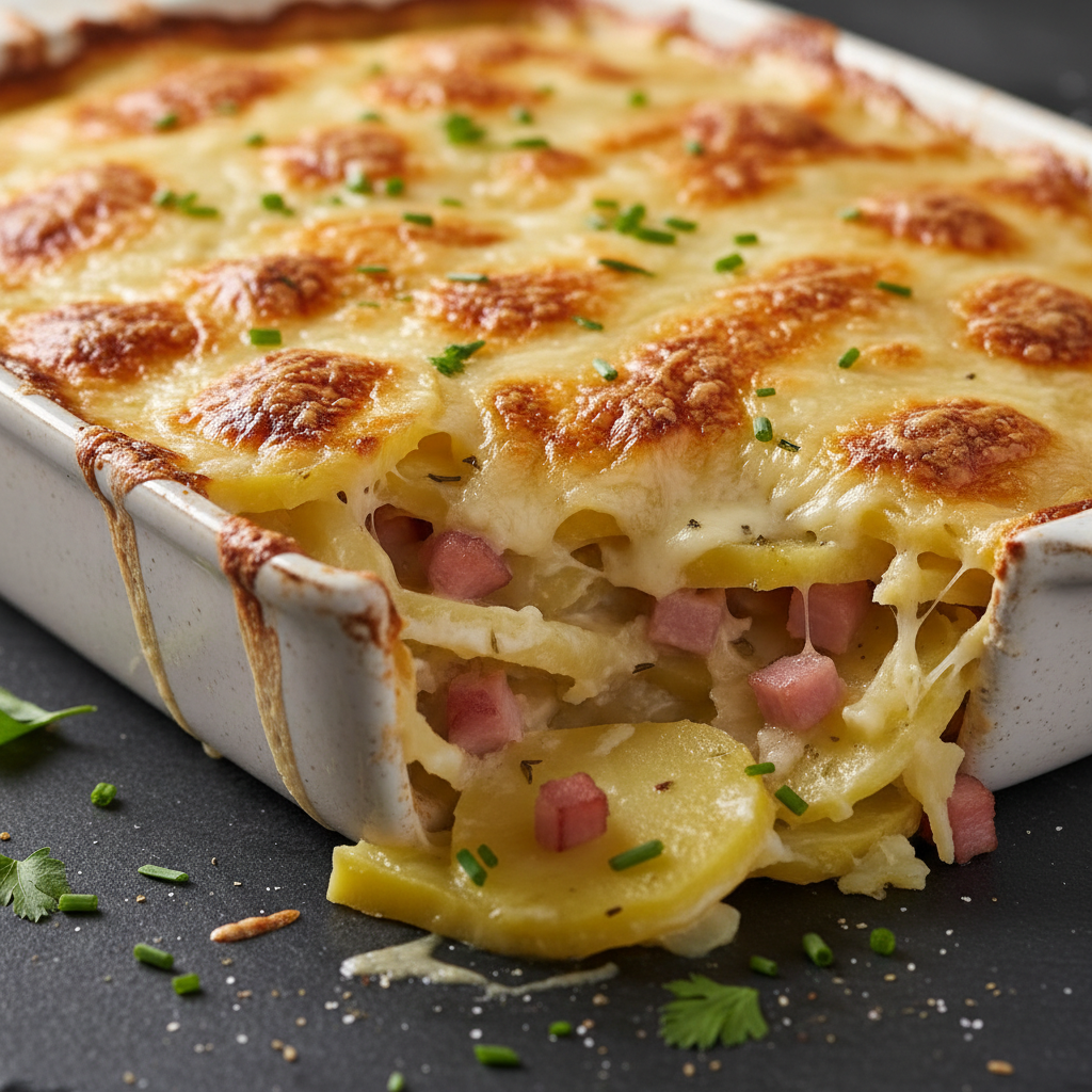 Gratin de Pommes de Terre et Jambon