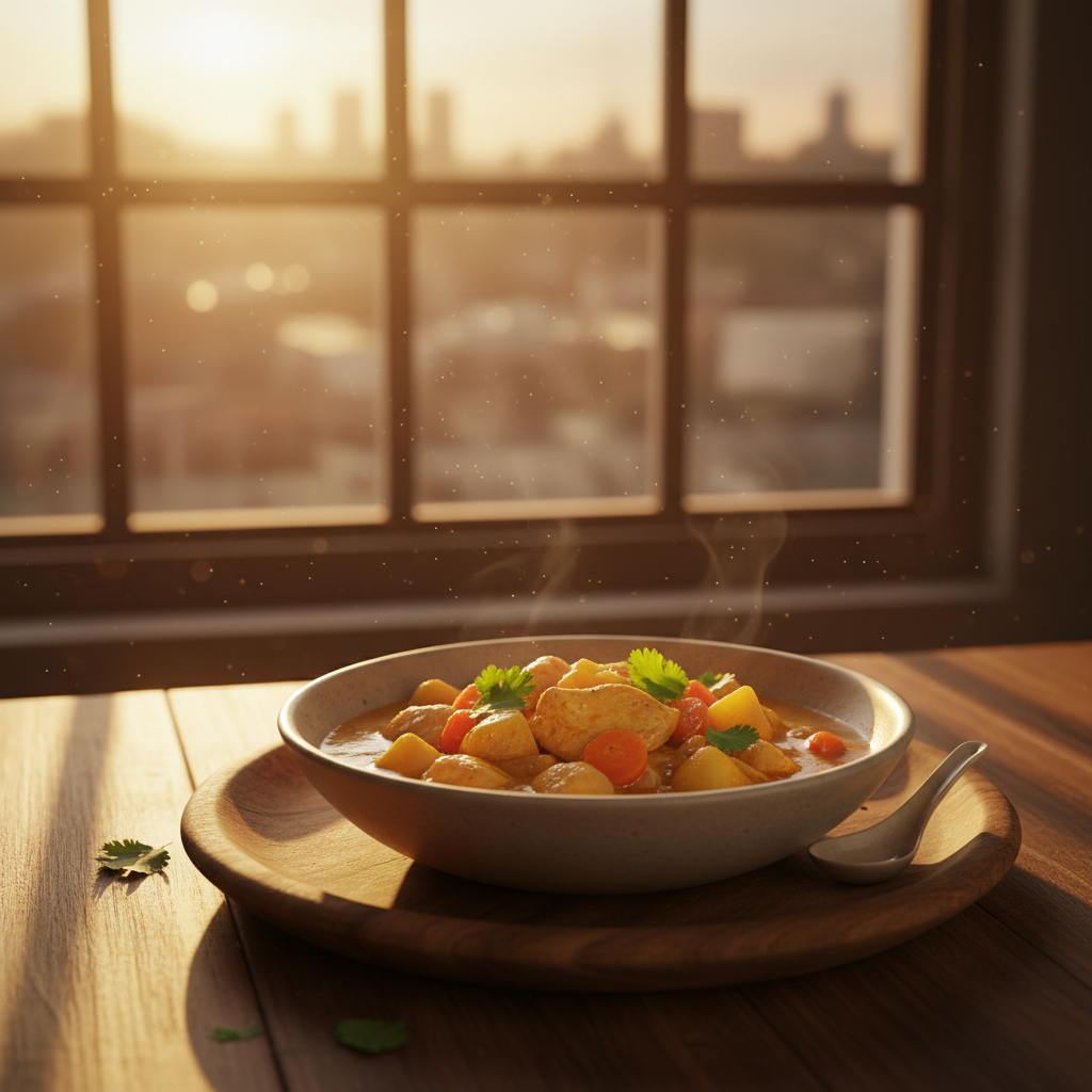 Curry de poulet léger aux légumes