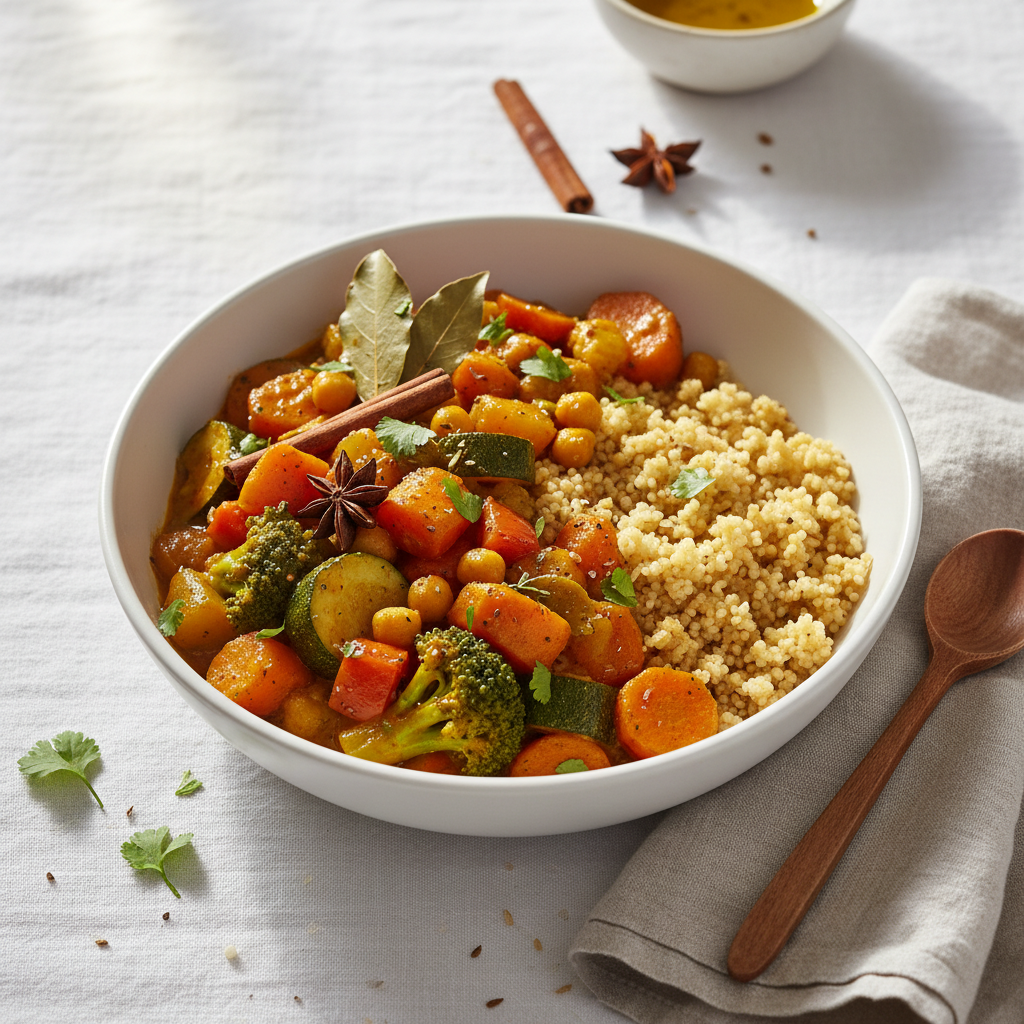 Curry de Légumes à la Semoule