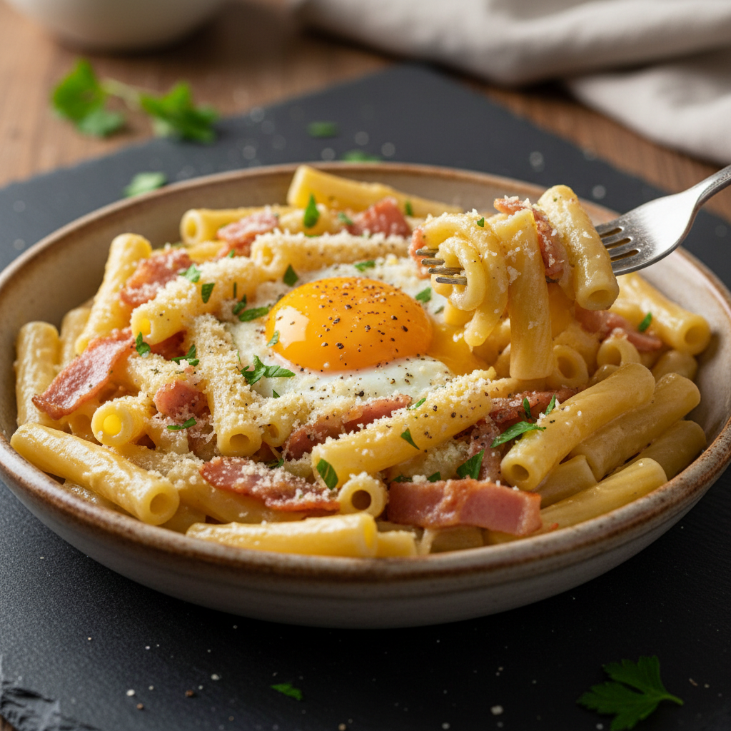 Pâtes Carbonara Simplifié