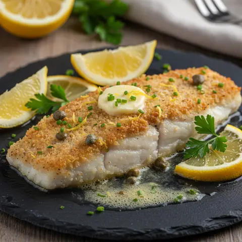 Pan-Seared White Fish with Lemon Butter