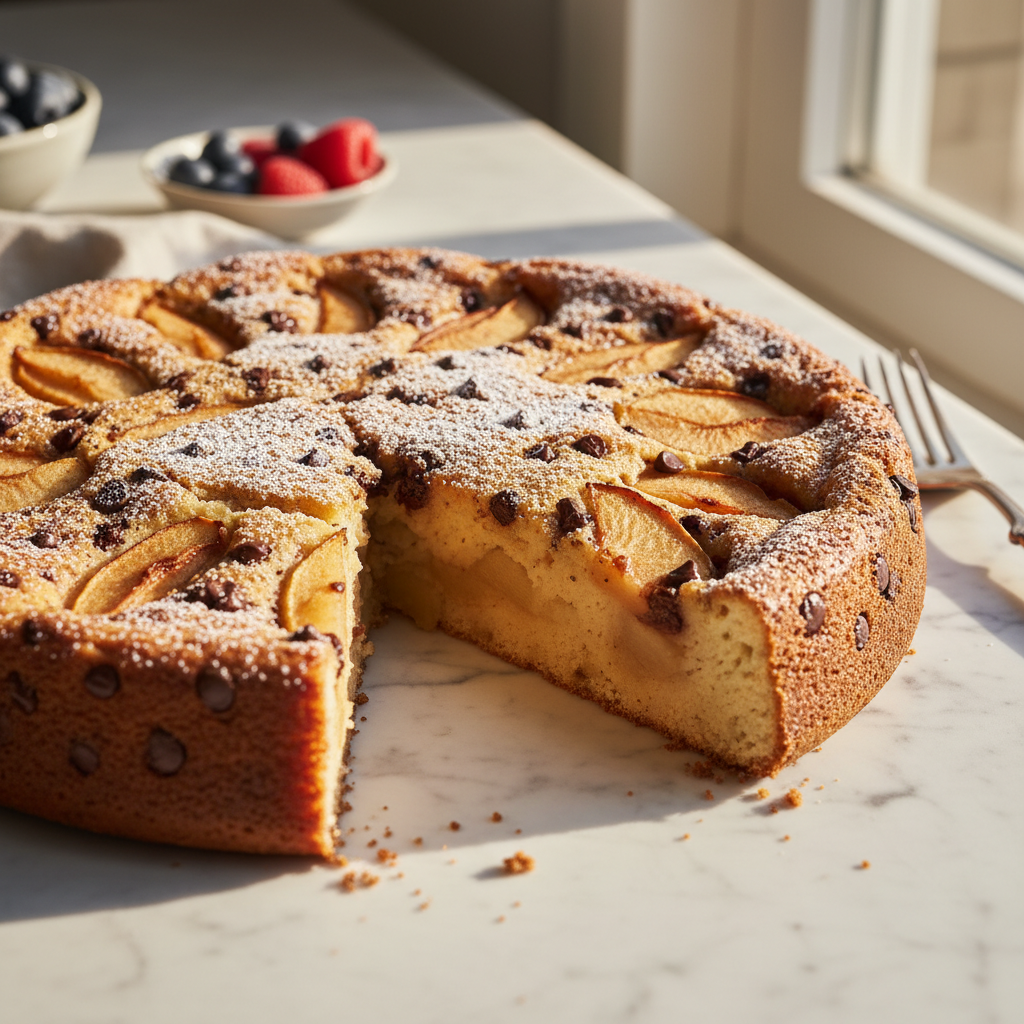 Clafoutis Pomme-Chocolat