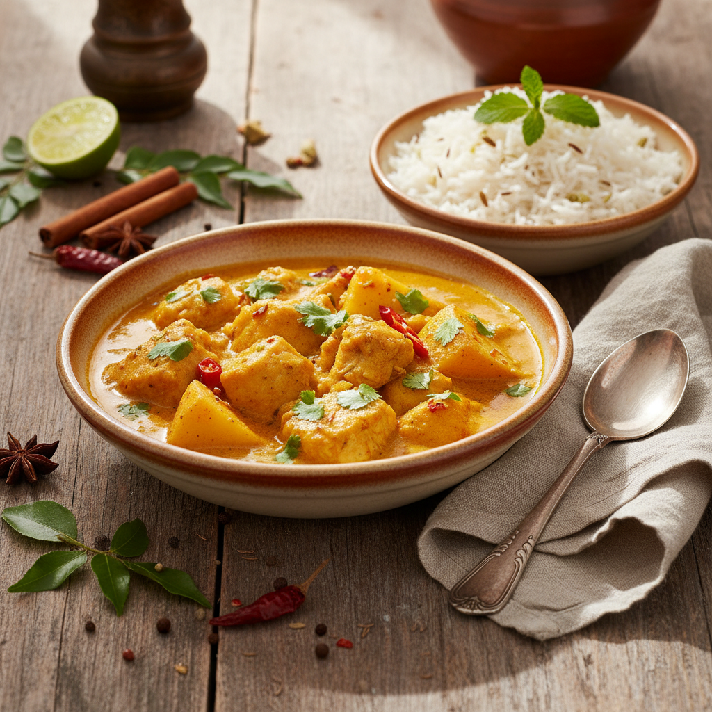 Curry de poisson aux pommes de terre