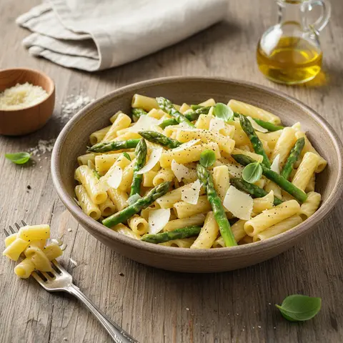 Nudeln mit Spargel und Parmesan
