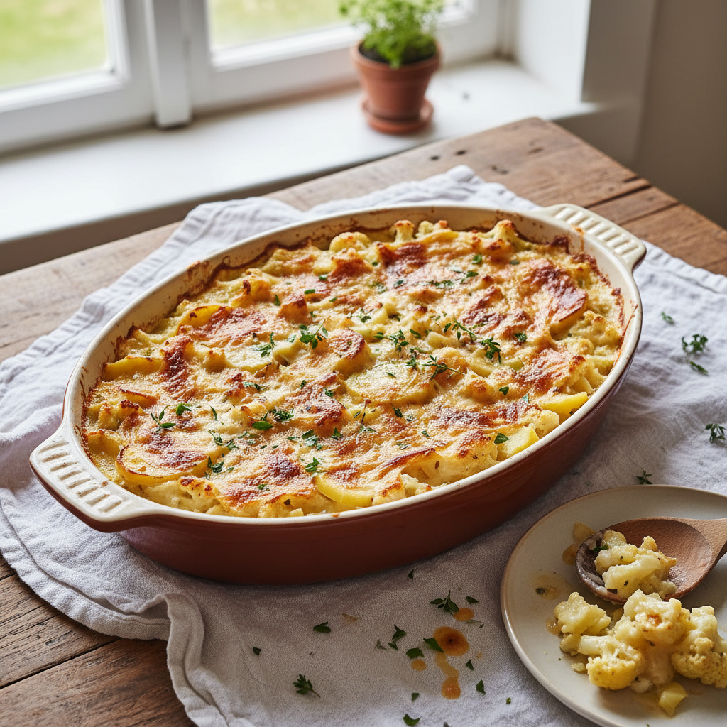 Gratin de Chou-fleur et Pommes de Terre