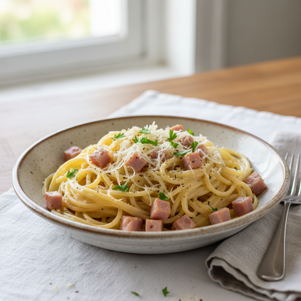 Pâtes Carbonara Simplifiée