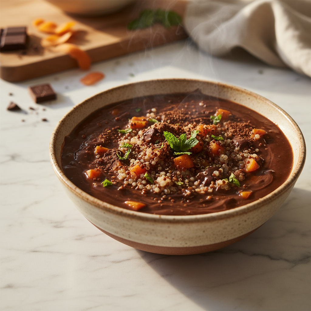 Soupe Chocolatée Quinoa aux Carottes