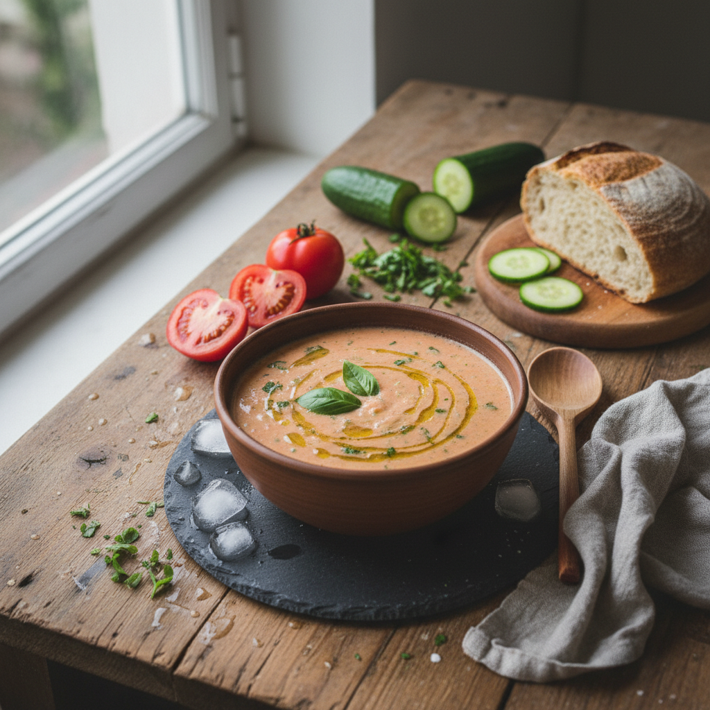Soupe Tomate Concombre Froide