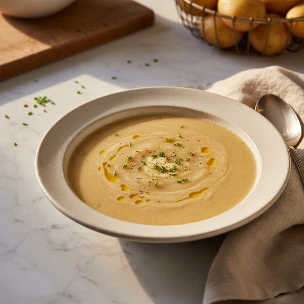 Soupe de pommes de terre simple