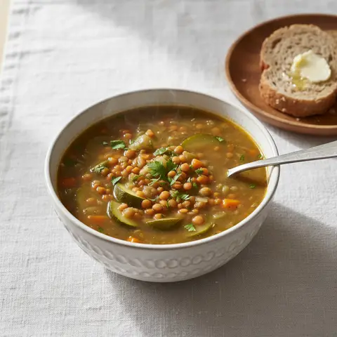Linsen-Zucchini-Suppe
