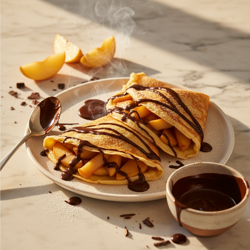 Crêpes aux Fruits et Chocolat