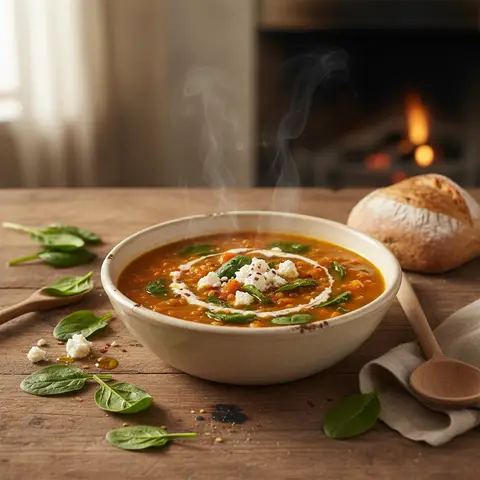 Lentil and Spinach Soup