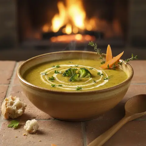 Samtige Möhren-Brokkoli-Suppe