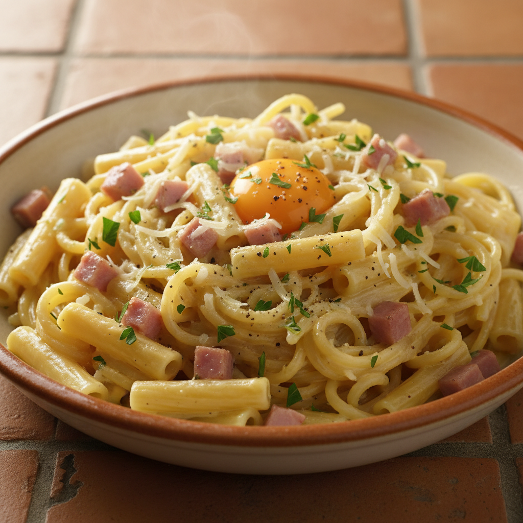 Pâtes à la carbonara simplifiée