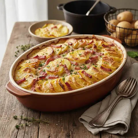 Potato and Ham Gratin