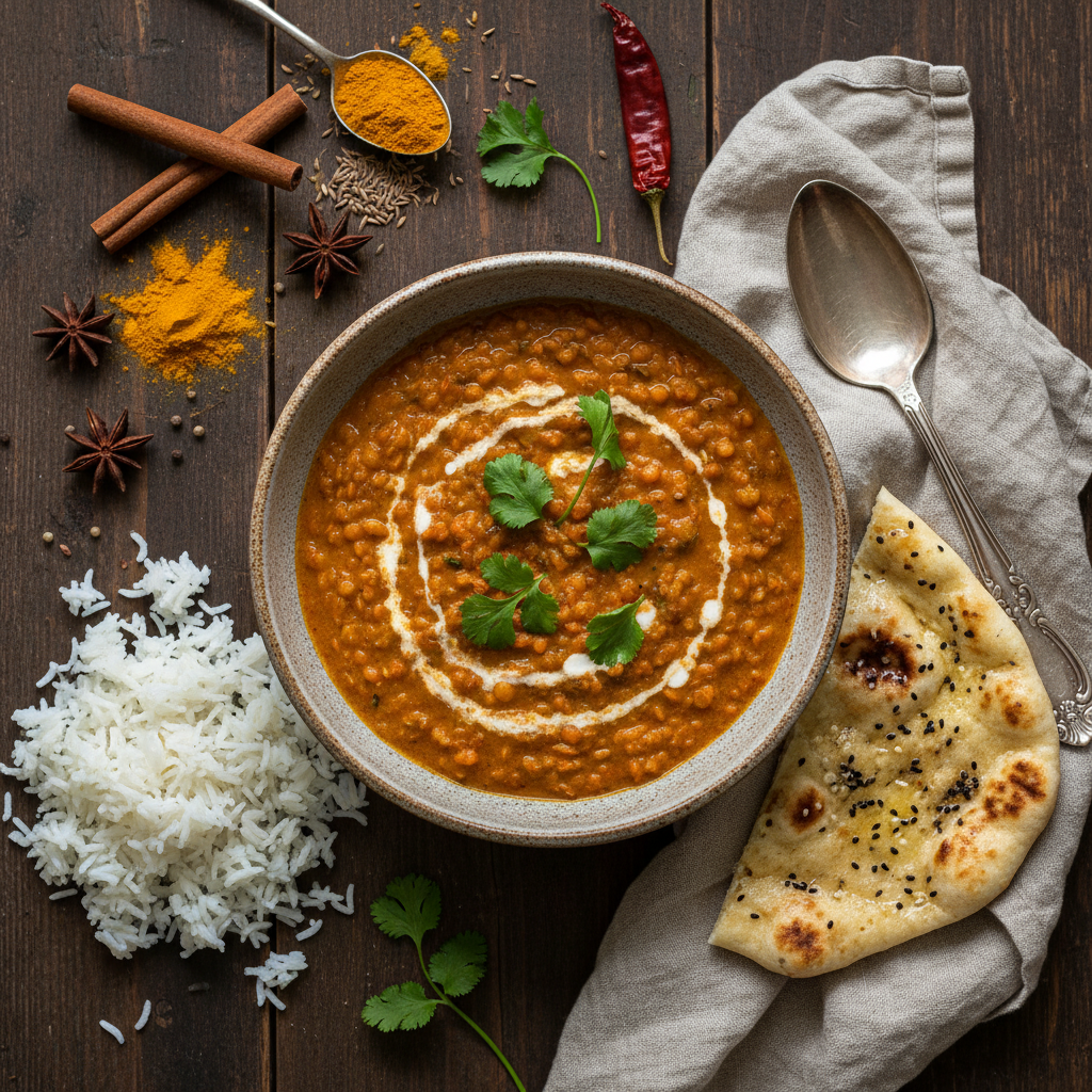 Curry de lentilles à la noix de coco