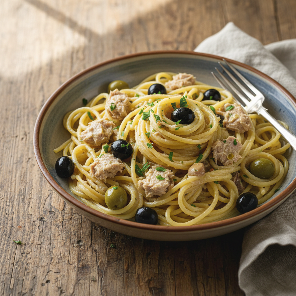 Pâtes au Thon et Olives