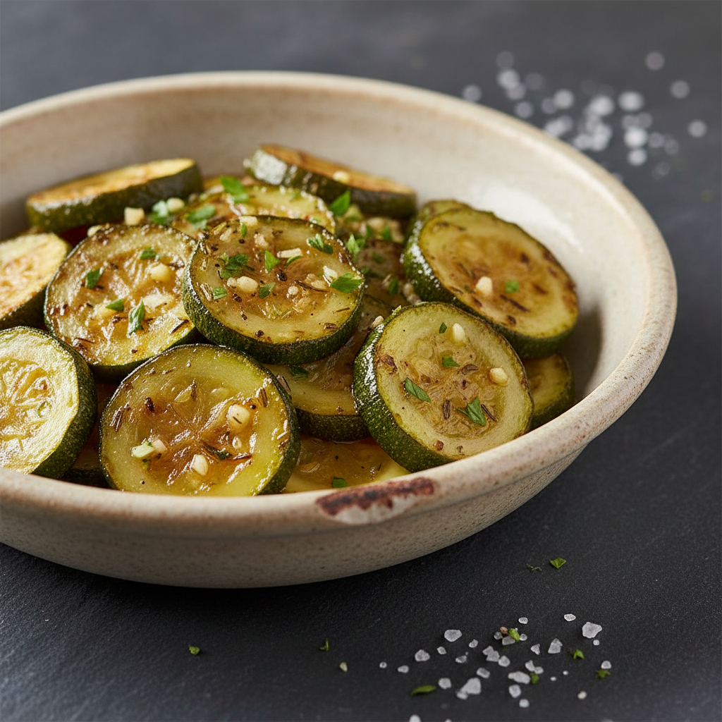 Courgettes Poêlées à l'Ail et Herbes