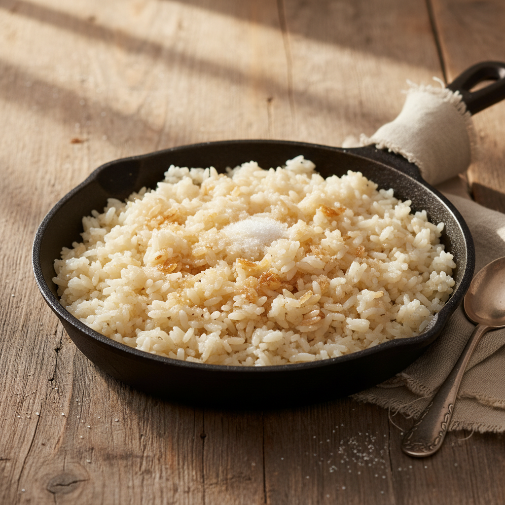 Riz Blanc Simple à la Poêle