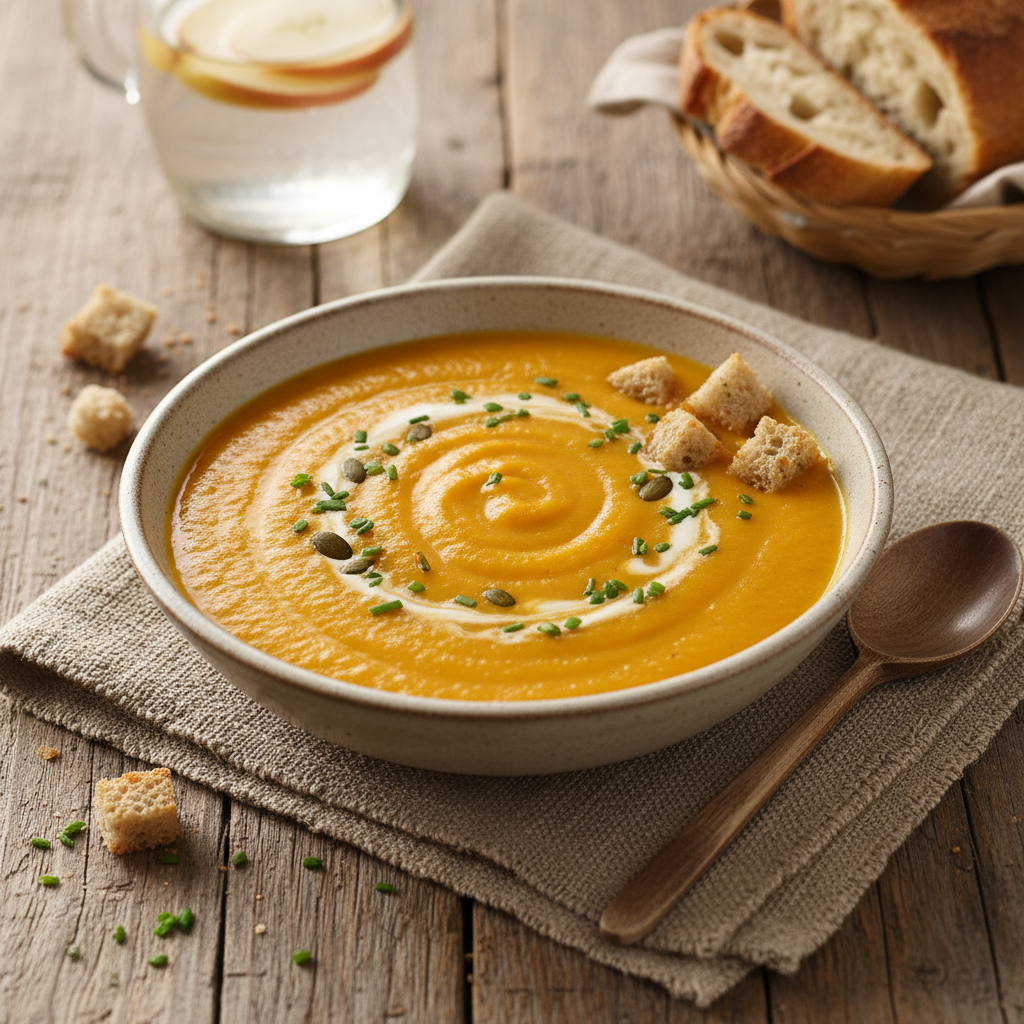 Soupe veloutée carotte-pomme