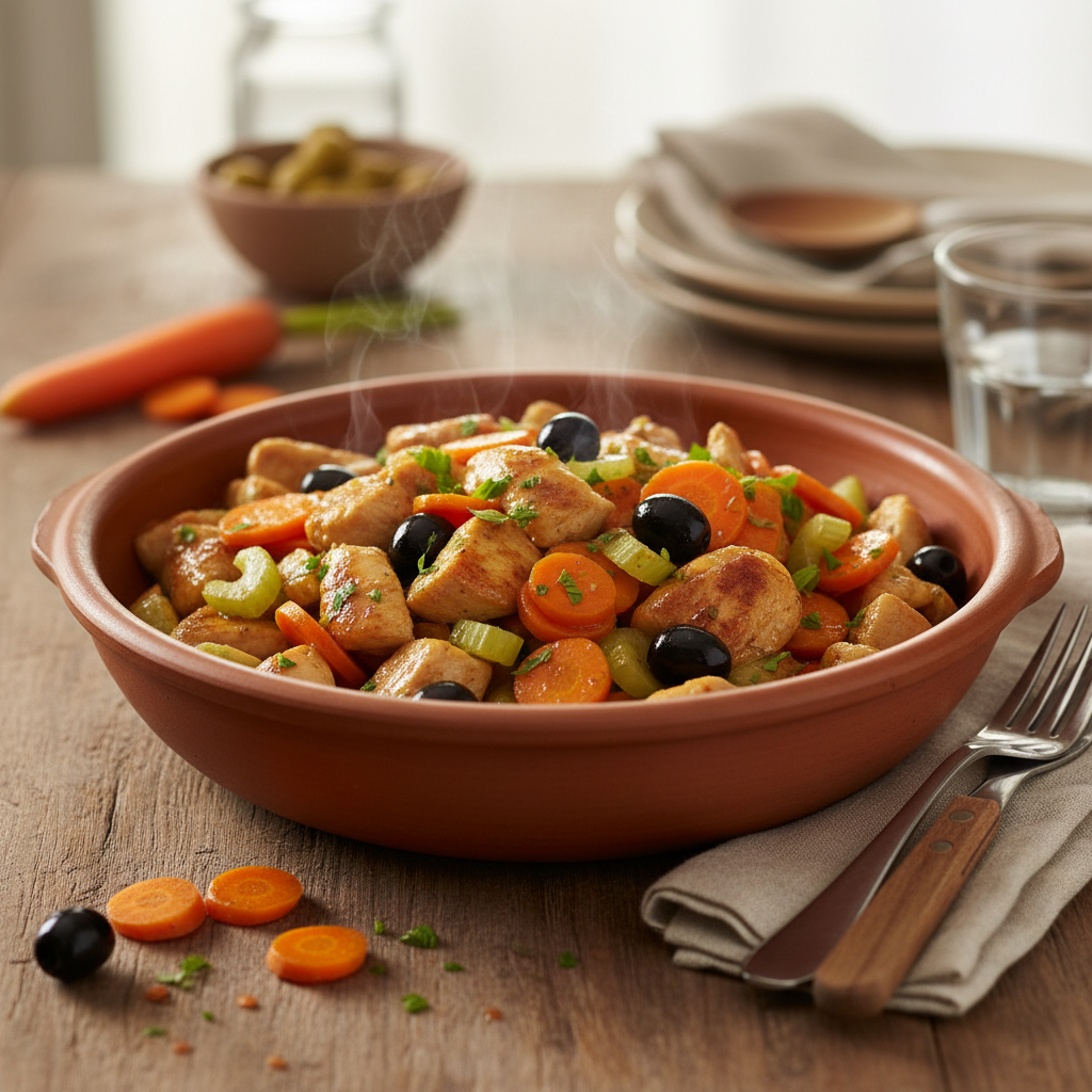 Poulet Sauté aux Légumes du Frigo