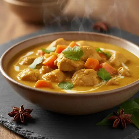 Curry de Poulet aux Pommes et Carottes