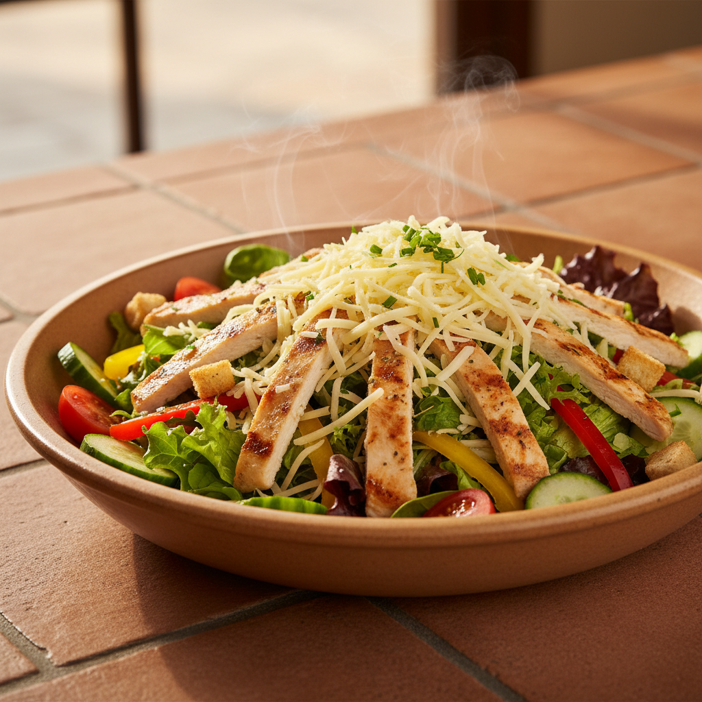 Salade Complète Poulet-Fromage