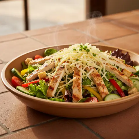 Hearty Chicken and Cheese Salad