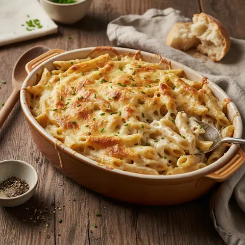 Penne with Cream and Gruyère