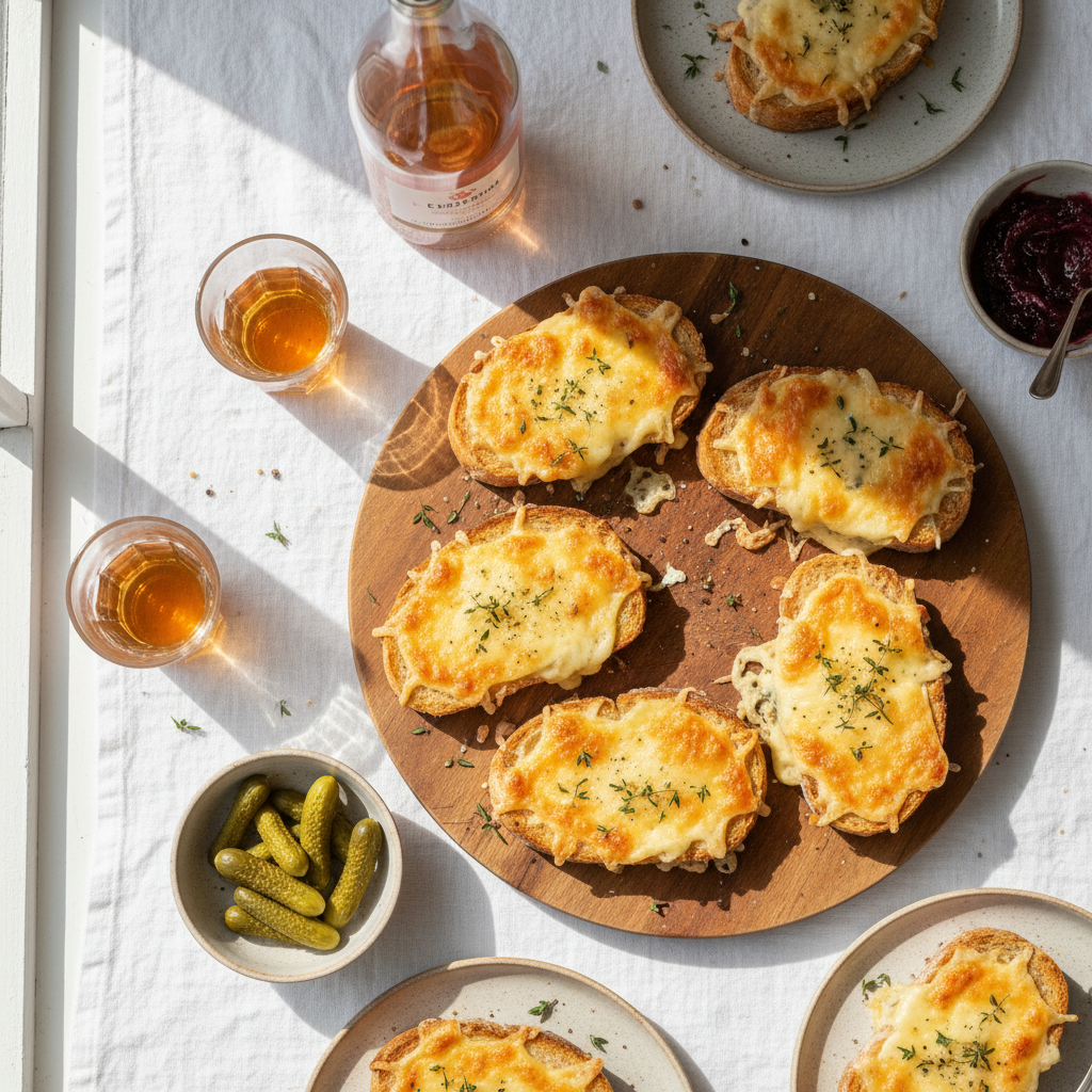 Tartines de Fromage Chaudes
