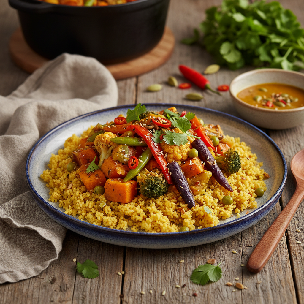 Curry de Légumes à la Semoule