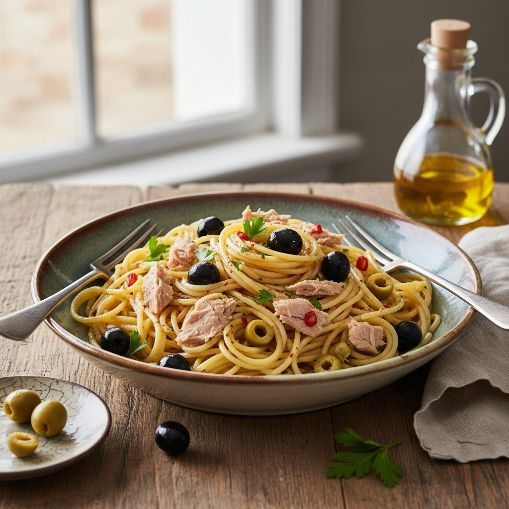 Pâtes au Thon et Olives