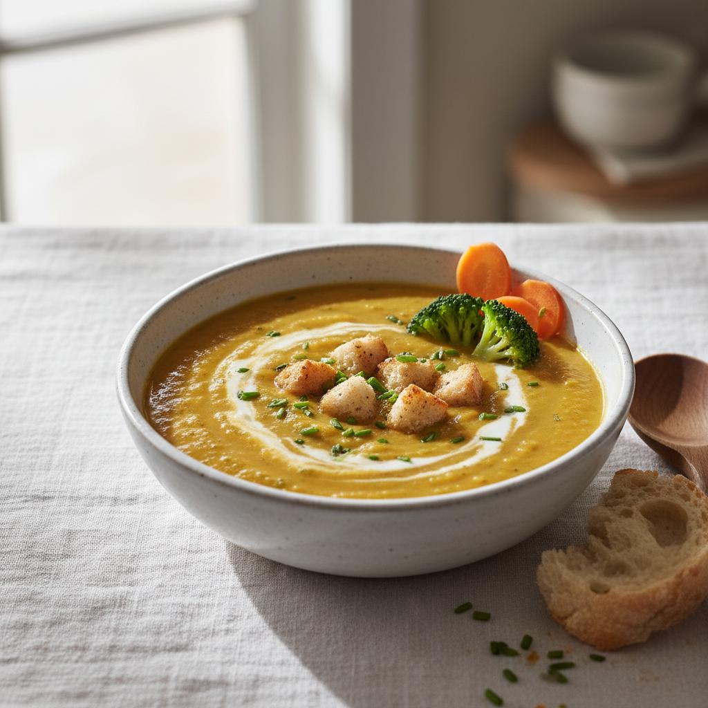 Soupe Crémeuse Brocoli-Carotte