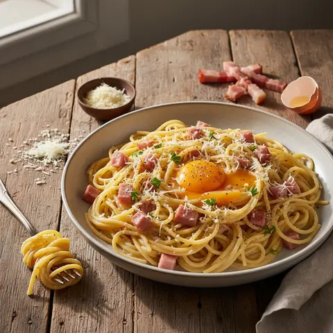 Simple Carbonara Pasta