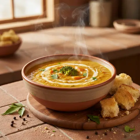 Curry-Karotten-Brokkoli-Suppe