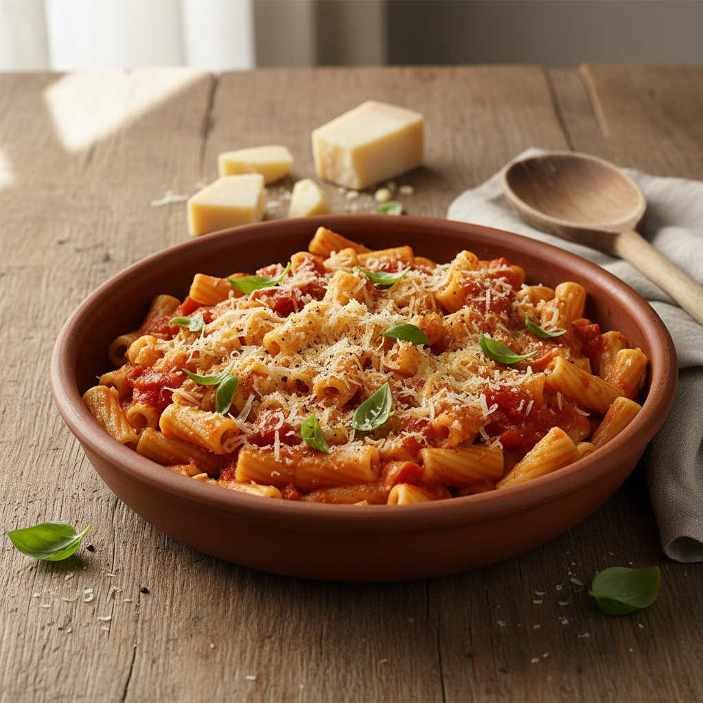 Pâtes à la Tomate et Comté