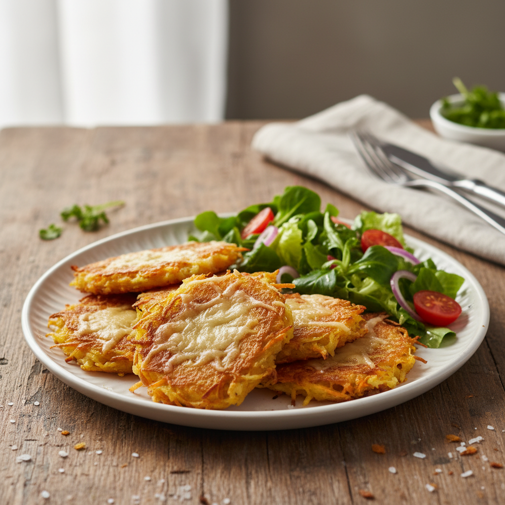 Galettes de pommes de terre et carottes sans gluten