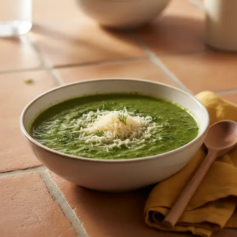 Spinach Broccoli Parmesan Soup