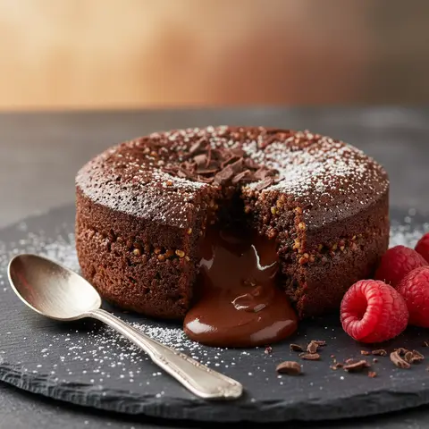 Chocolate and Quinoa Molten Cake